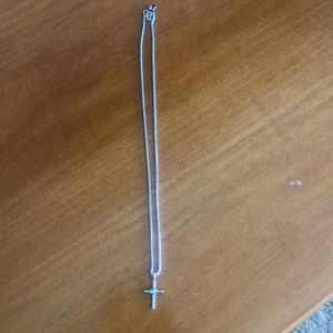 David Yurman Petite Cross X Necklace with 14k Gold